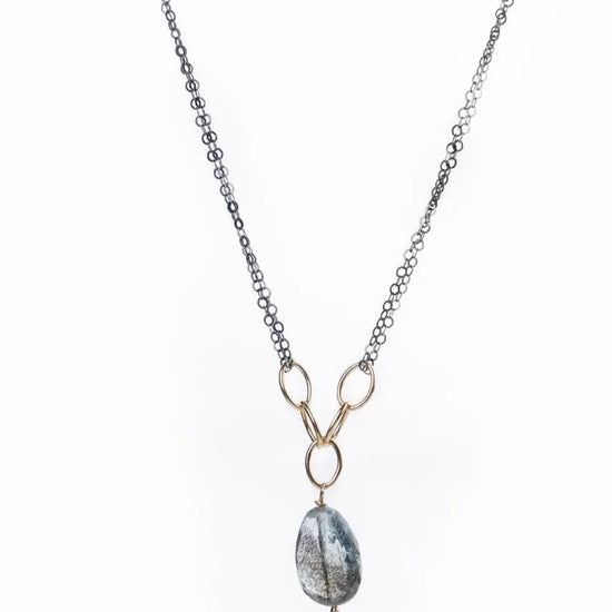 Mixed metal Gemstone Liv & B