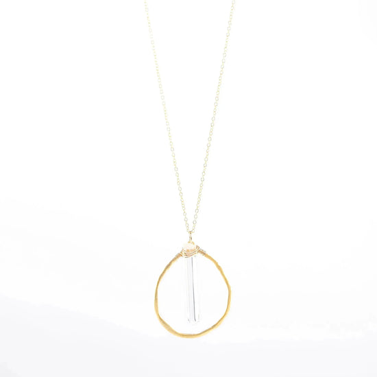Crystal Quartz Vermeil Necklace Liv & B