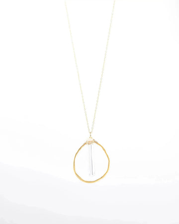 Crystal Quartz Vermeil Necklace Liv & B
