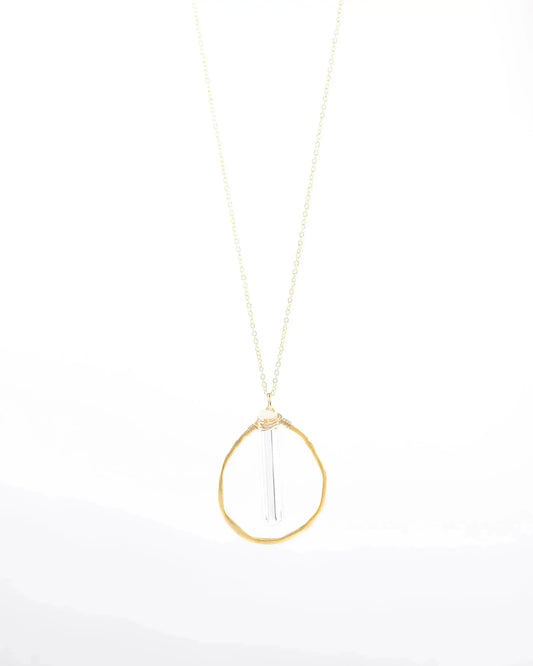 Crystal Quartz Vermeil Necklace Liv & B