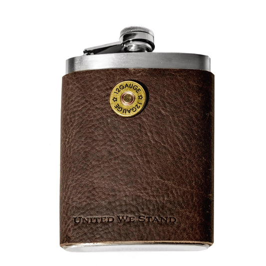 12 Gauge Leather Flask Liv & B Designs