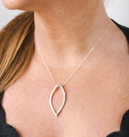 Aligned Marquis Necklace Liv & B Designs