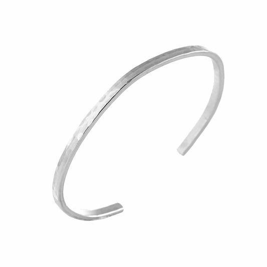 Aligned Plain Hammered Cuff Liv & B Designs
