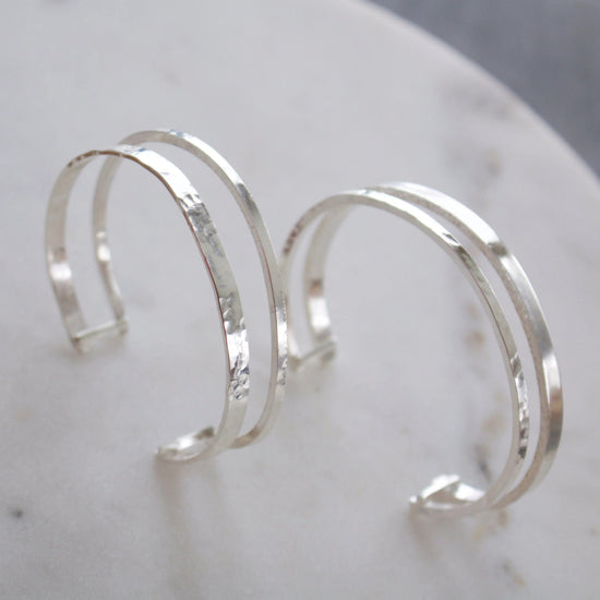 Aligned Double Cuff Bracelet Liv & B Designs