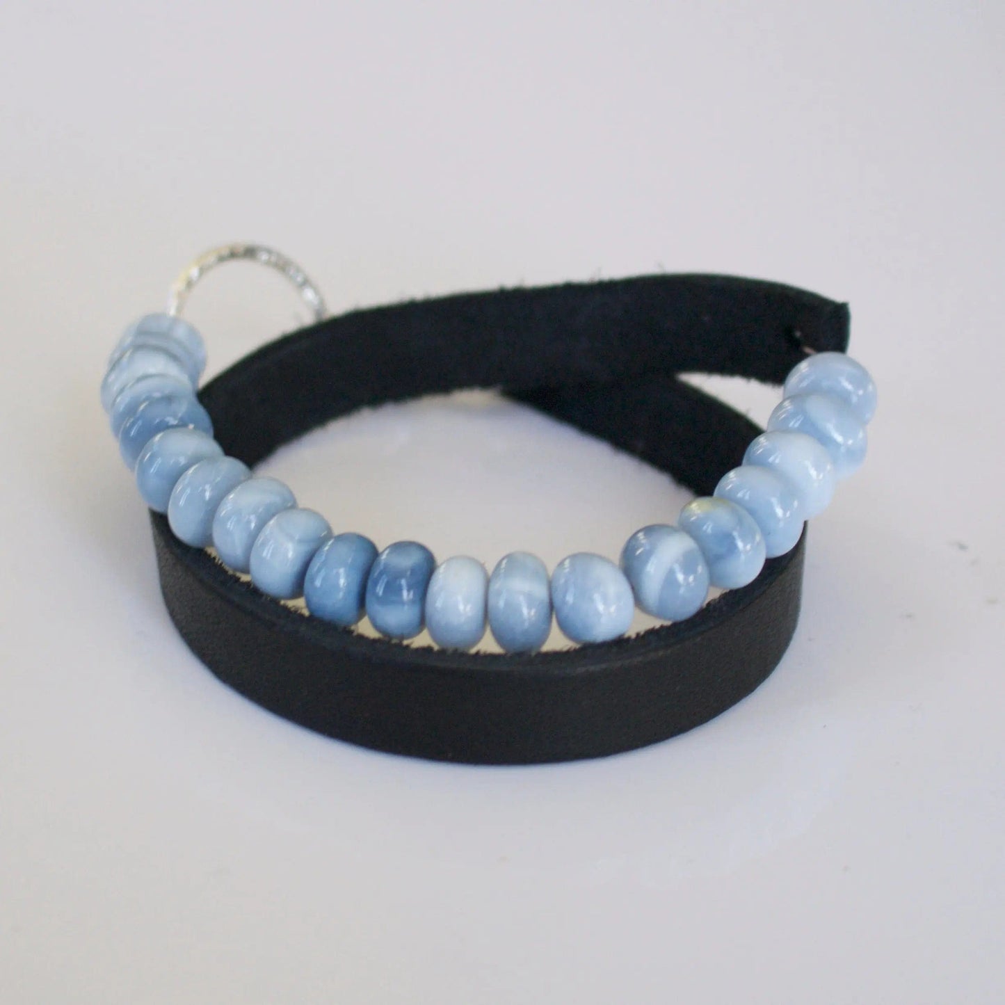 Teggin Leather and Gemstone Wrap Bracelet Liv & B Designs