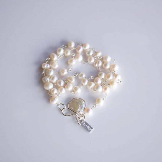 Its A Wrap Triple Pearl Bracelet Liv & B Designs