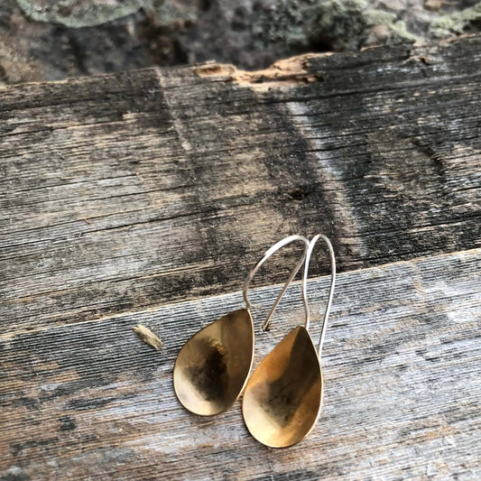 Michelle Gold Teardrop Earrings Liv & B Designs
