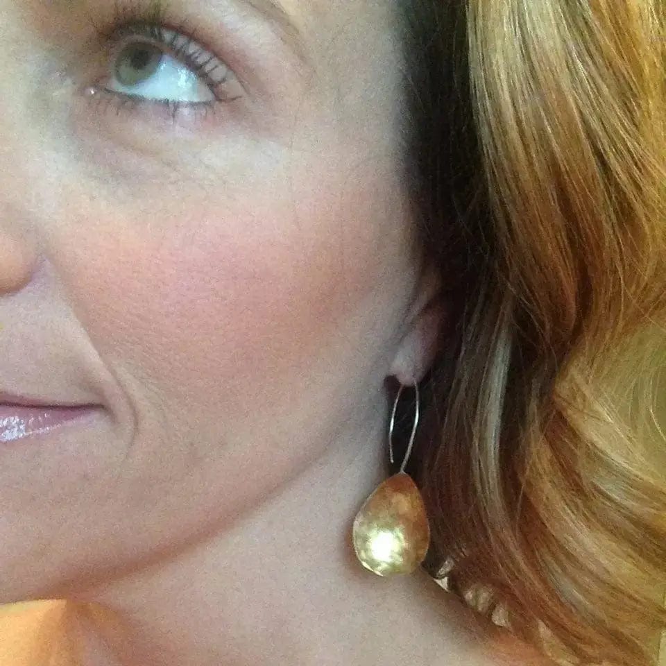 Michelle Gold Teardrop Earrings Liv & B Designs