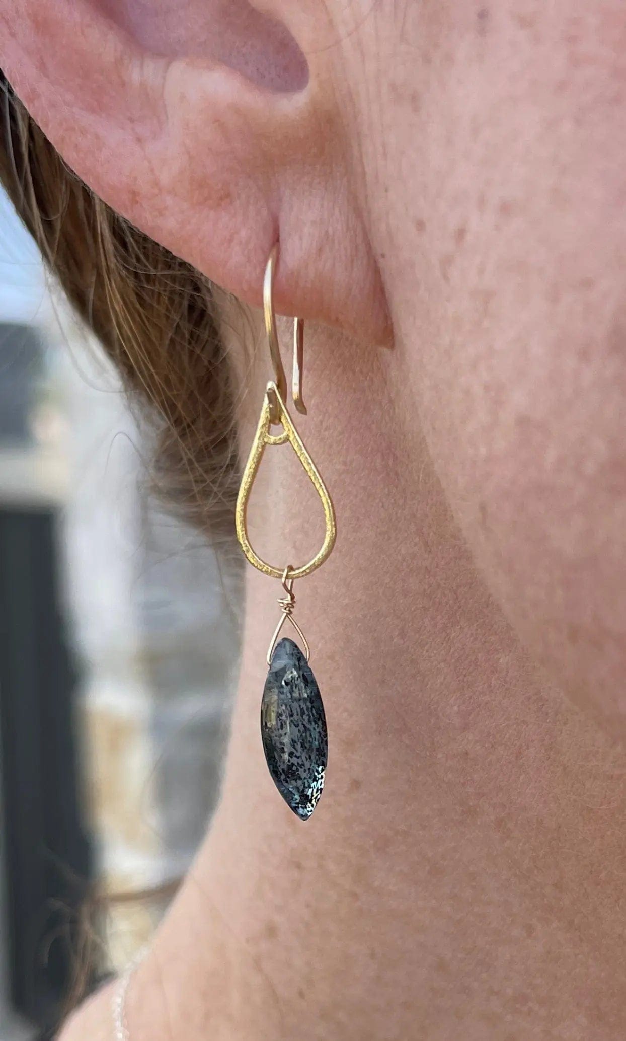 Gold Fill Kyanite Earrings Liv & B Designs