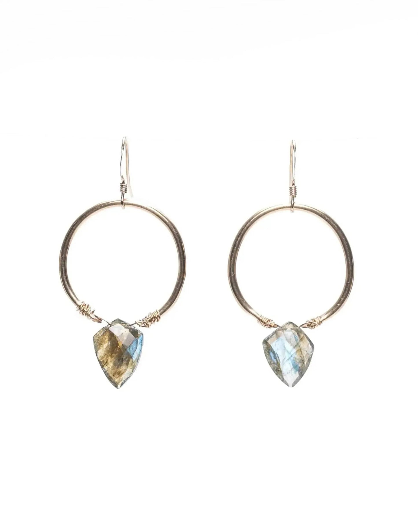 Unlimited Gemstone Shield Earrings Liv & B Designs