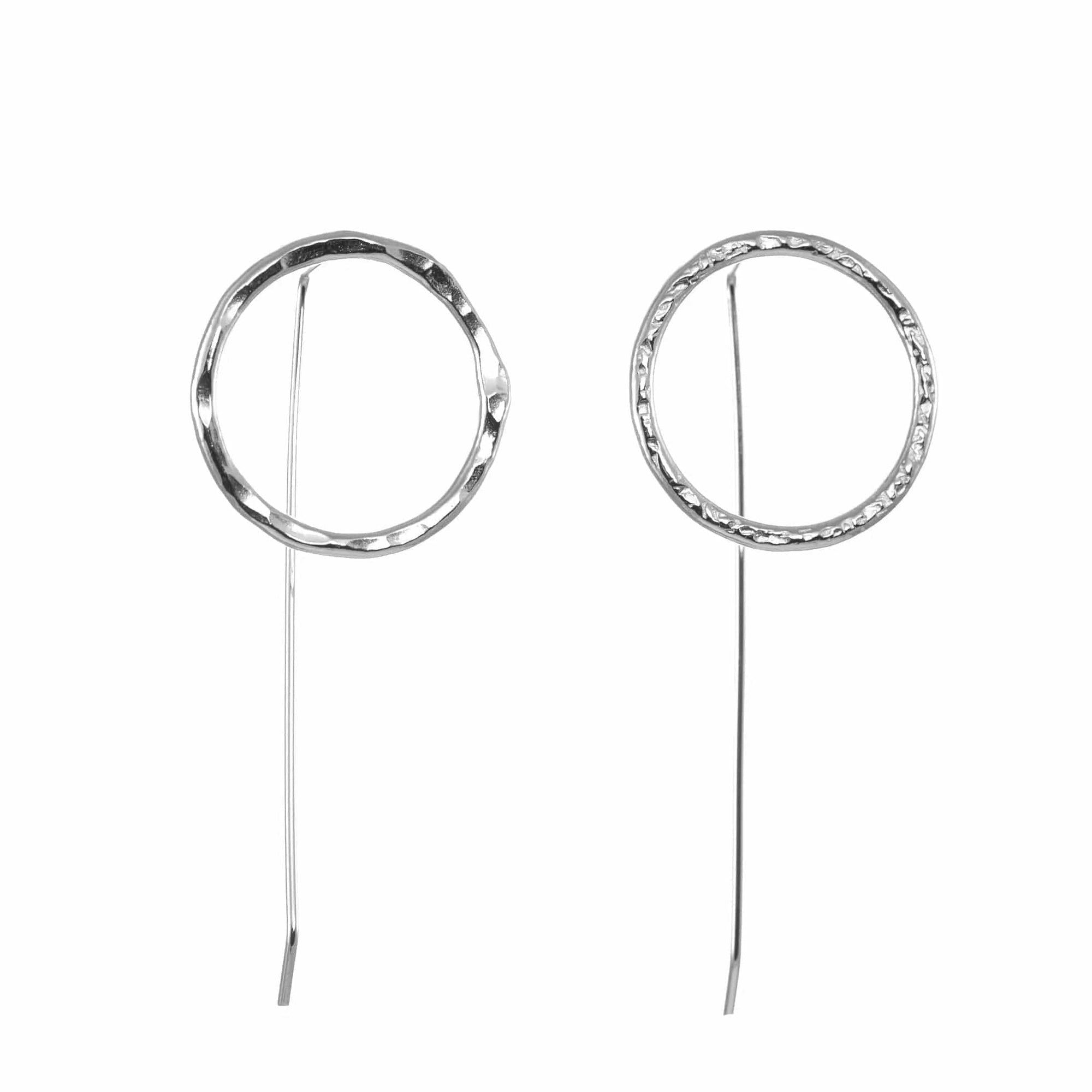 Sterling Silver Circle Earrings Catherine Liv & B Designs