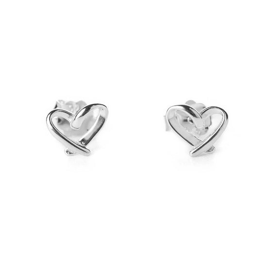 Whimsical Heart Stud Earrings Liv & B Designs