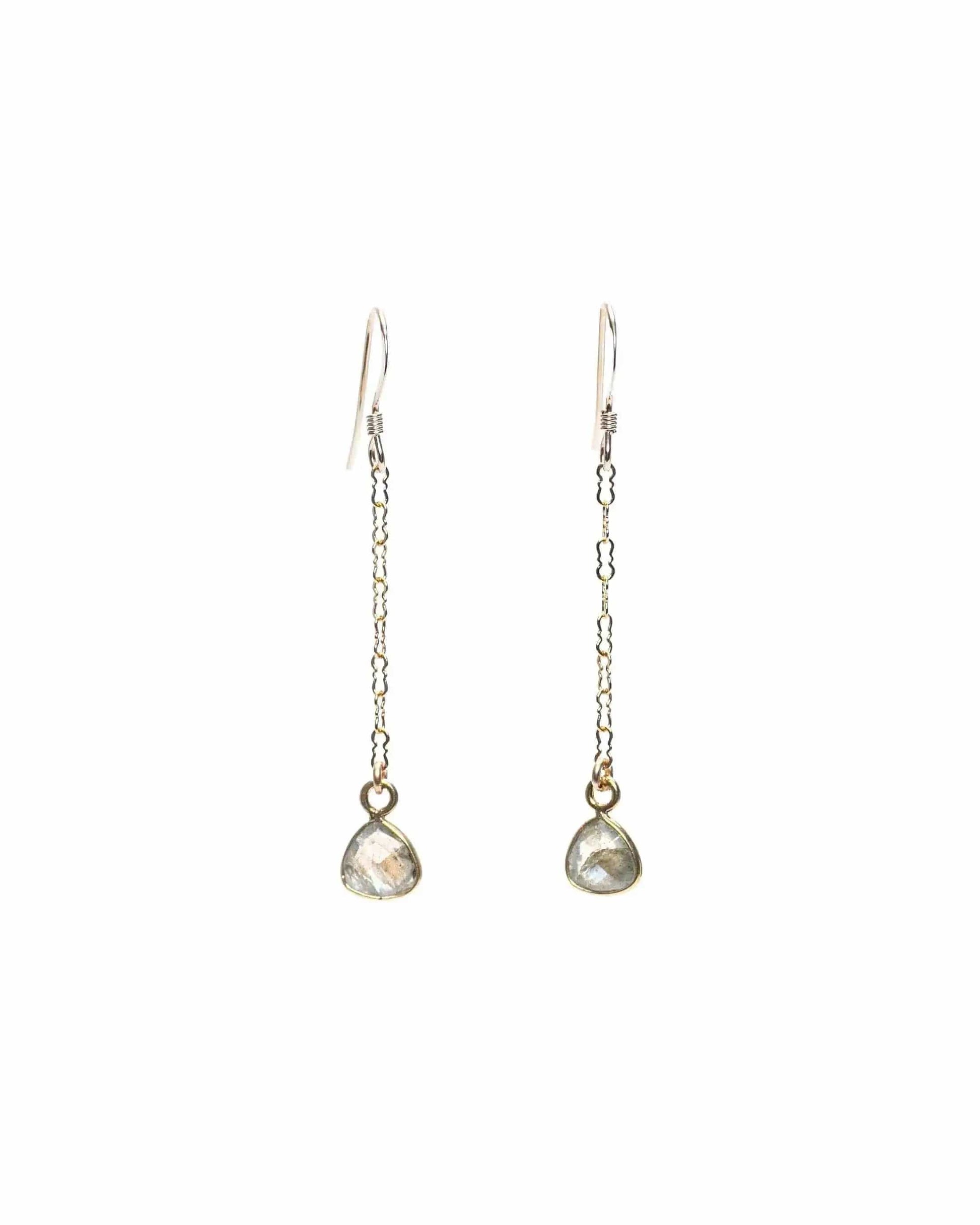 Temptress Gemstone Dangle Earrings Liv & B Designs