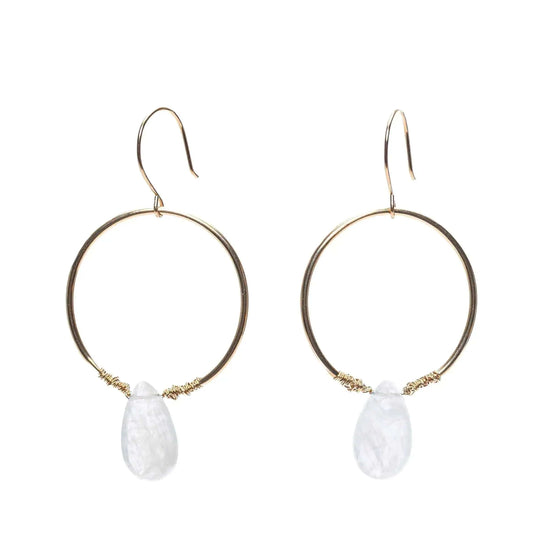 Unlimited Gemstone Shield Earrings Liv & B Designs
