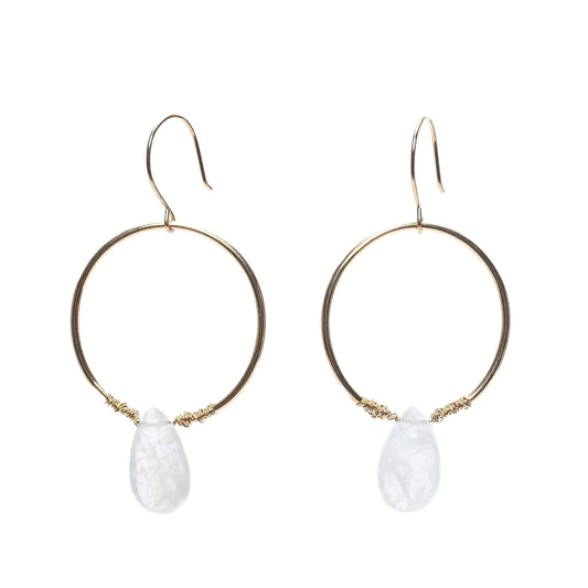 Unlimited Gemstone Shield Earrings Liv & B Designs