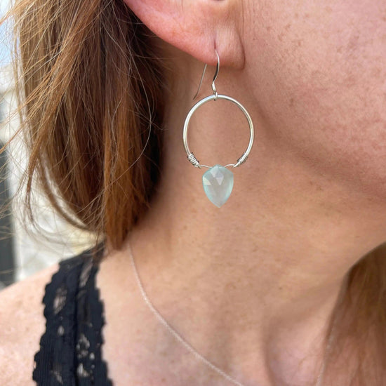 Unlimited Gemstone Shield Earrings Liv & B Designs