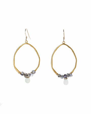 Wrapped Earrings in Vermeil Liv & B Designs