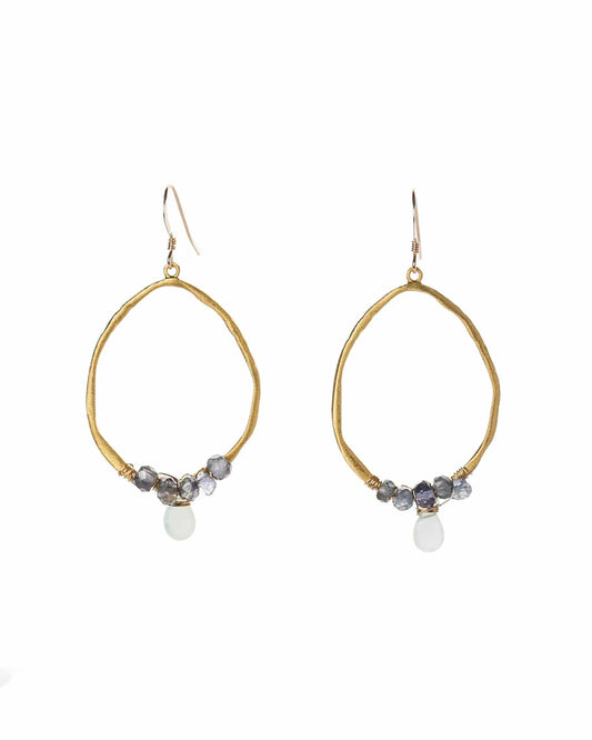 Wrapped Earrings in Vermeil Liv & B Designs