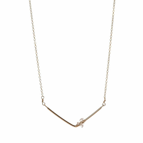 Evelyn 14 KG fill bar with Herkimer Diamond Liv & B Designs