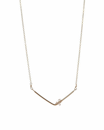 Evelyn 14 KG fill bar with Herkimer Diamond Liv & B Designs