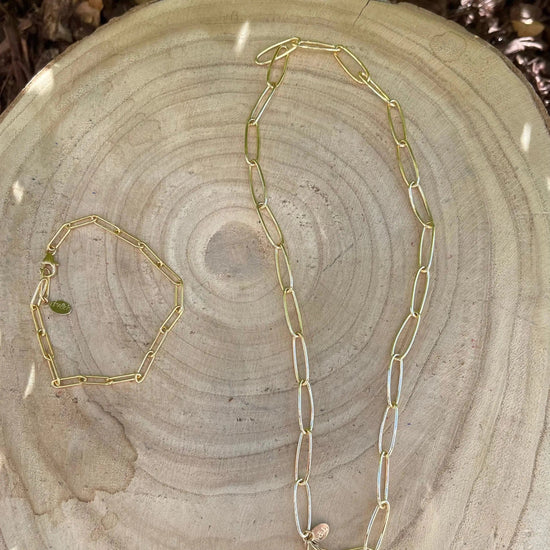 Gold Fill Long Chain Necklace Liv & B Designs