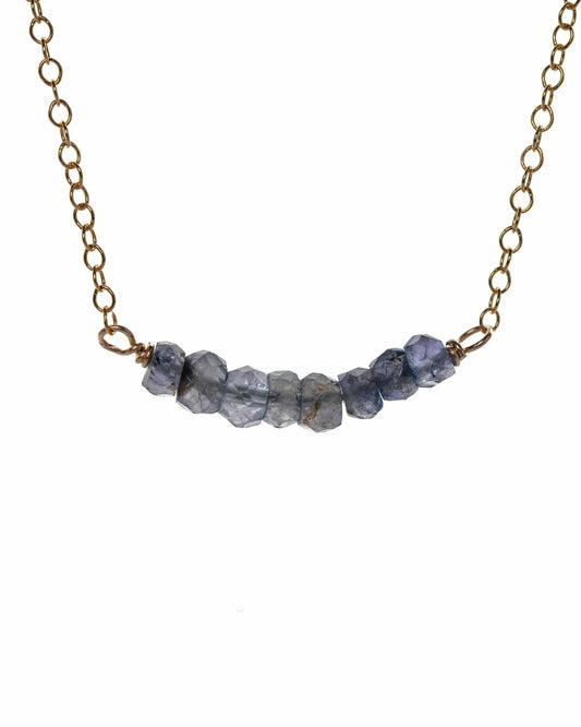 Gemstone Bar Necklace Liv & B Designs
