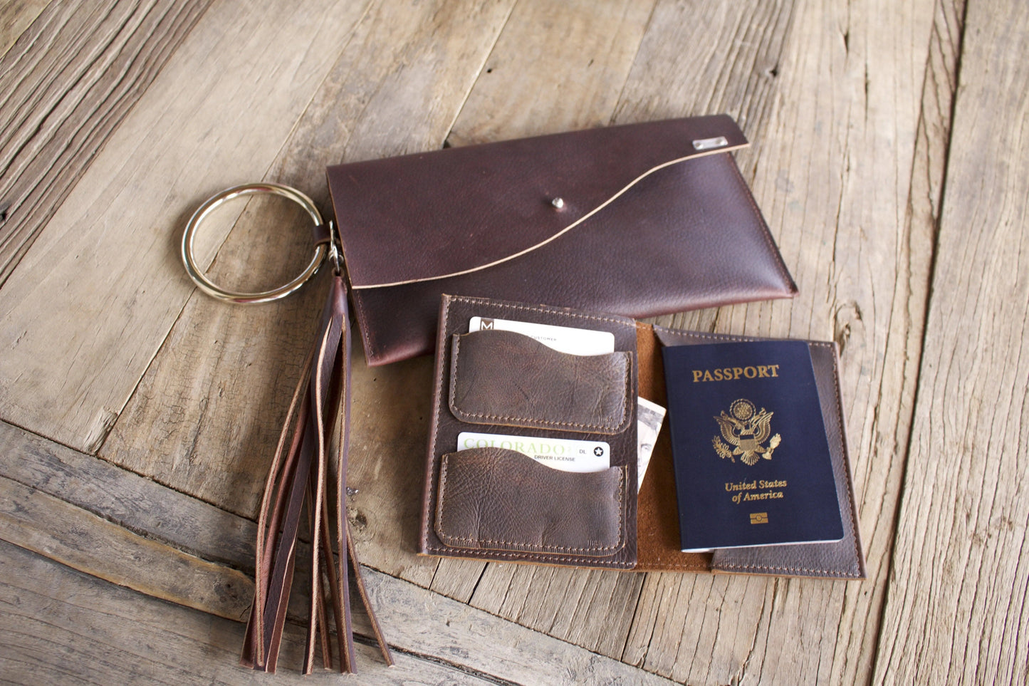 Find Your Adventure Leather Passport Book Liv & B Designs