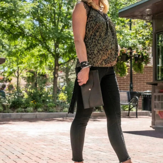 GNO Leather Handmade Clutch Liv & B Designs