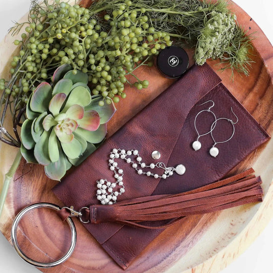 GNO Leather Handmade Clutch Liv & B Designs