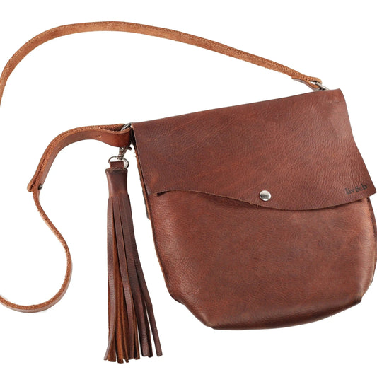 The Peyton Crossbody Leather Bag Liv & B Designs