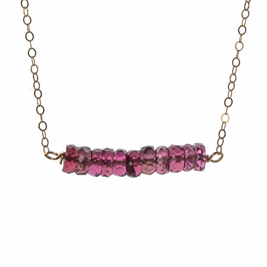 Gemstone Bar Necklace Liv & B Designs