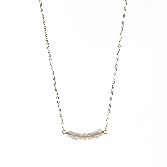 Gemstone Bar Necklace Liv & B Designs