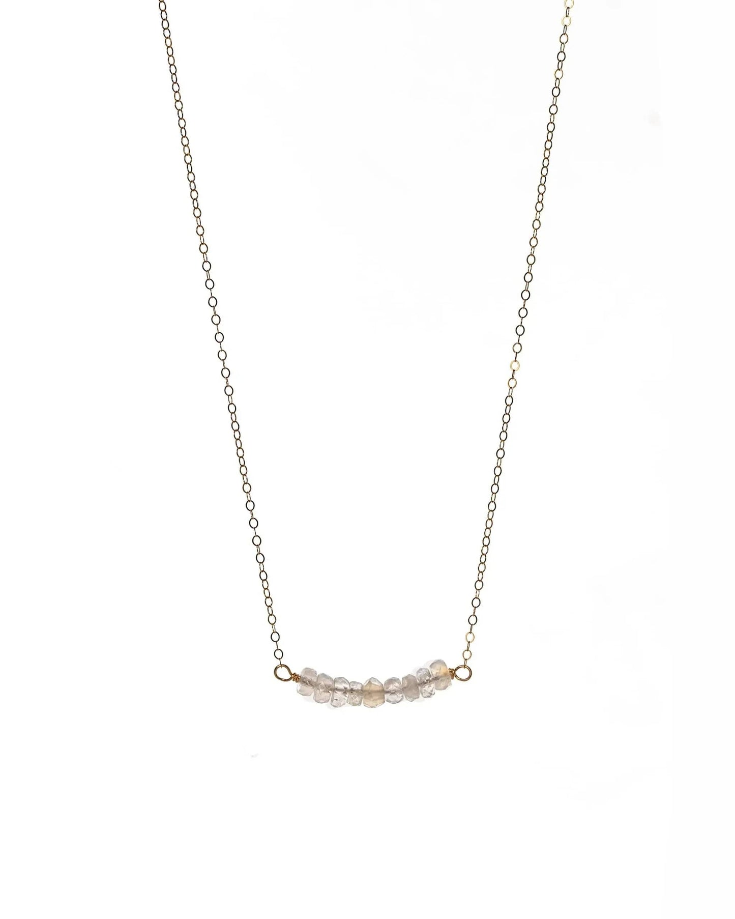 Gemstone Bar Necklace Liv & B Designs