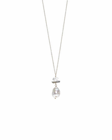 Baroque pearl and Labradorite Necklace Liv & B Designs
