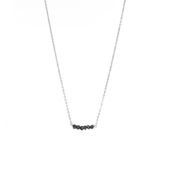 Diamonds In The Raw Sterling Silver Necklace Liv & B Designs