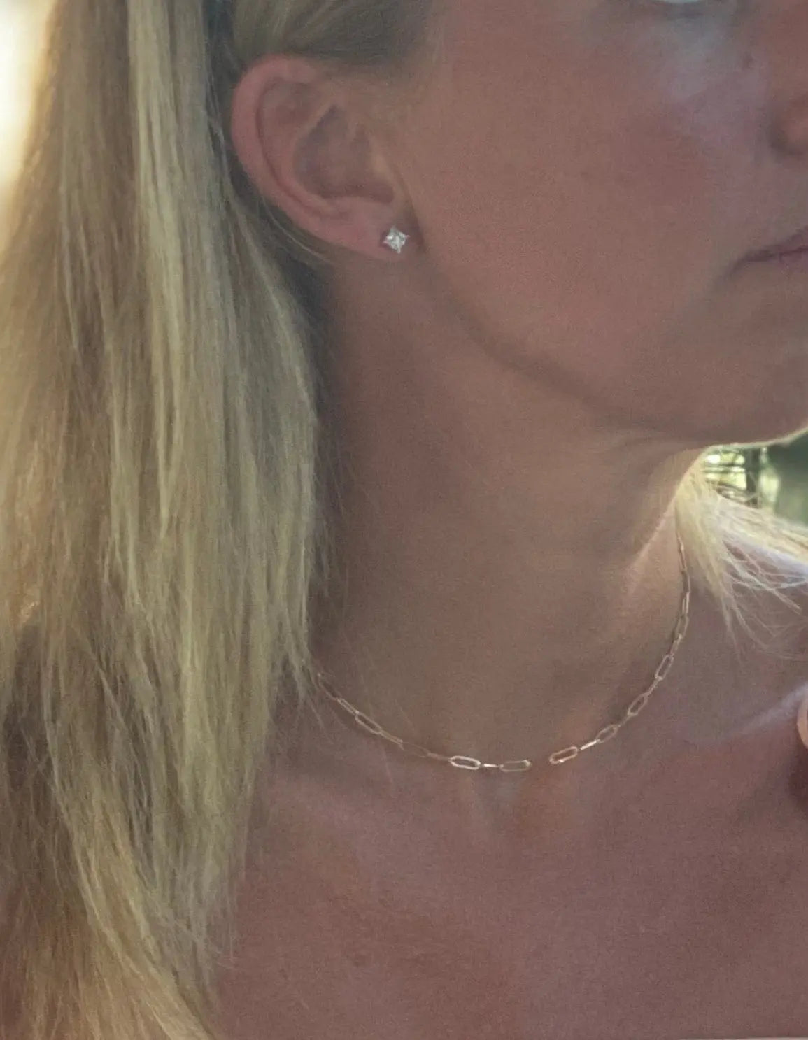 Liv & B Designs Necklace Gold Fill Paperclip Chain Necklace