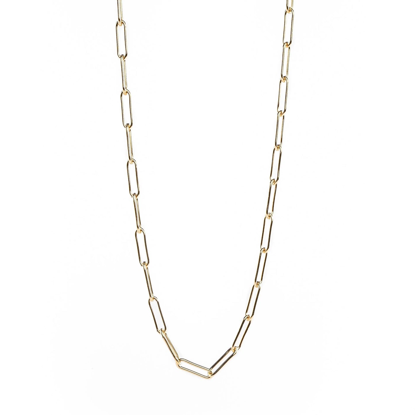 Liv & B Designs Necklace Gold Fill Paperclip Chain Necklace