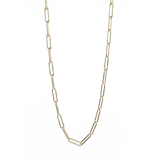 Liv & B Designs Necklace Gold Fill Paperclip Chain Necklace