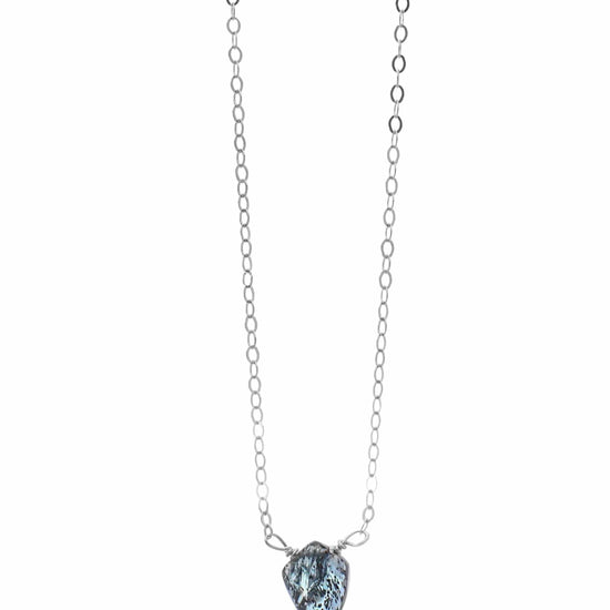 Insightful Teal Kyanite Sterling Silver Necklace Liv & B Designs