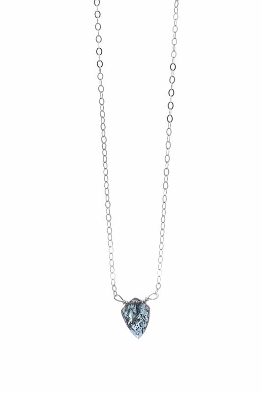 Insightful Teal Kyanite Sterling Silver Necklace Liv & B Designs