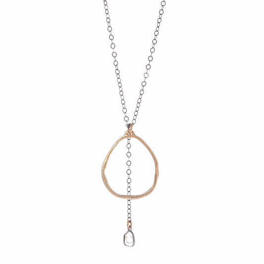 Moxie 14K Gold Fill Diamond Slice Necklace Liv & B Designs