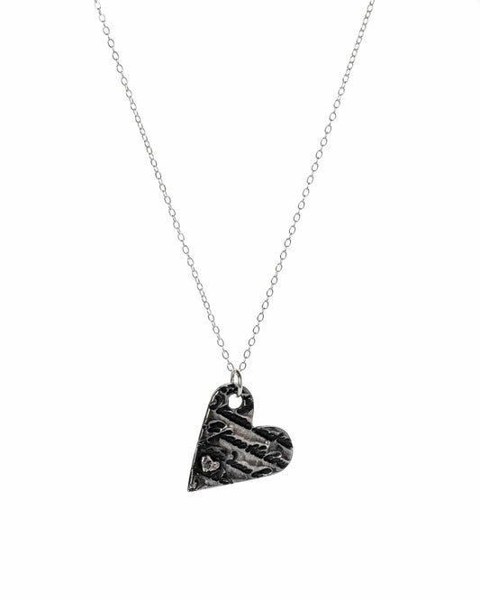 Pure Silver Love Letter Heart Necklace Liv & B Designs