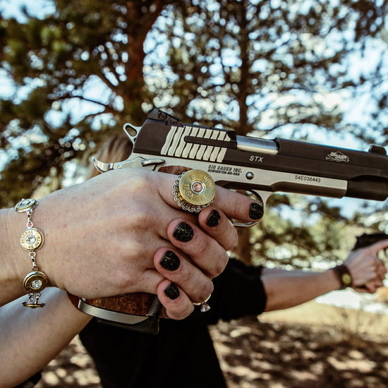 Steampunk 12 gauge rings Liv & B Designs