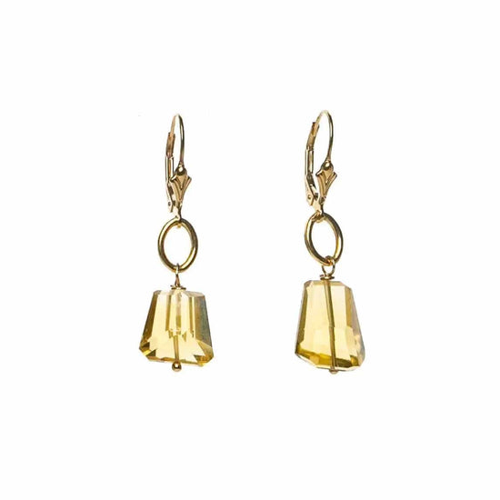 Whiskey Quartz 14K Gold Fill drops Liv & B Designs