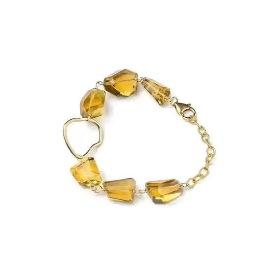 Whiskey Quartz 14K Gold Fill drops Liv & B Designs