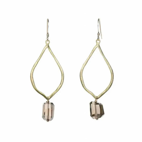 Gemstone Long Vermeil Teardrops Liv & B