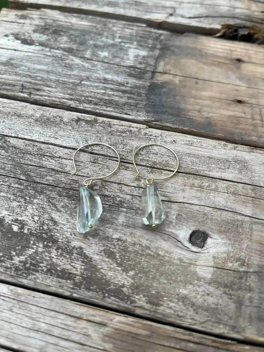 Green Amethyst Earrings Liv & B
