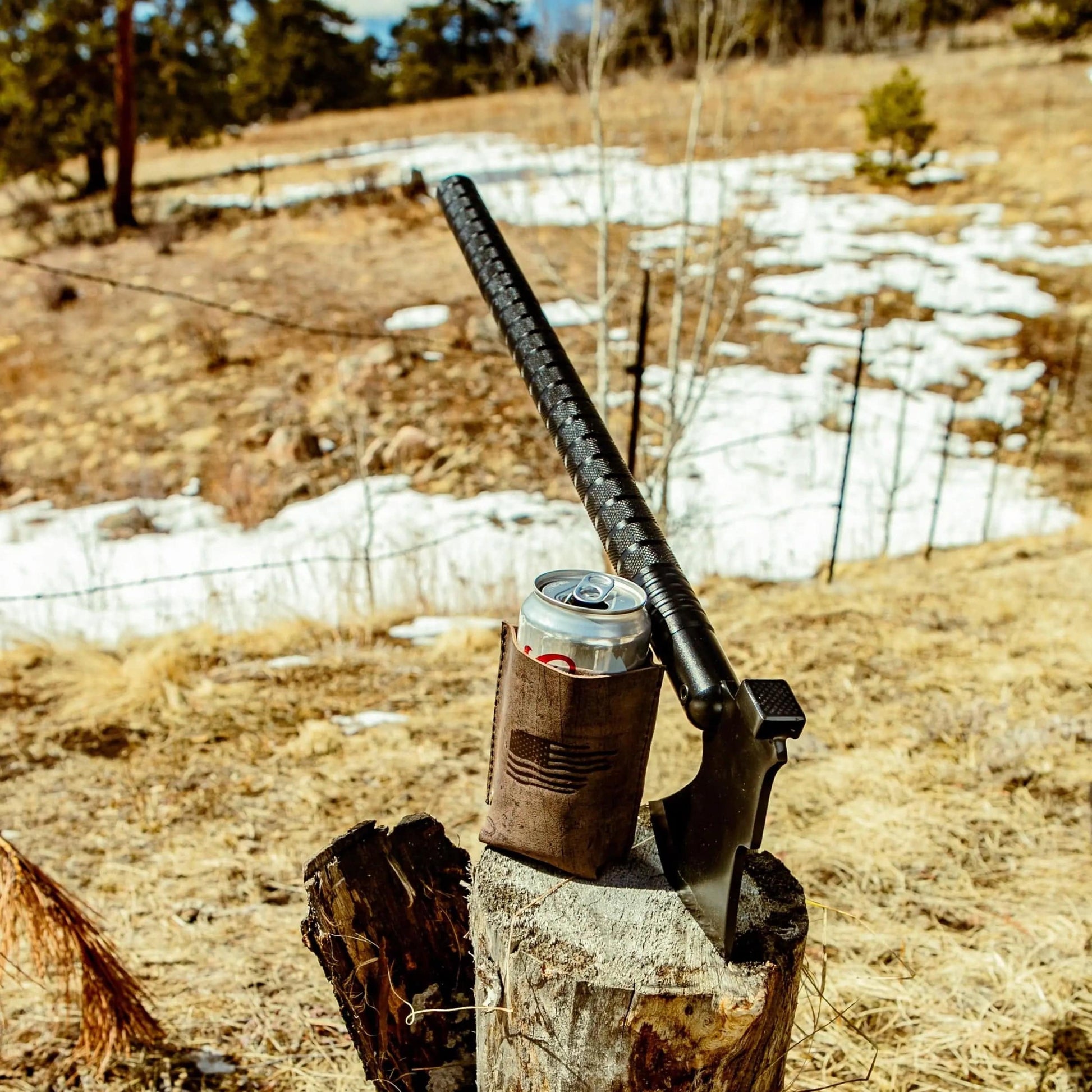 Leather Beer Coozie Liv & B