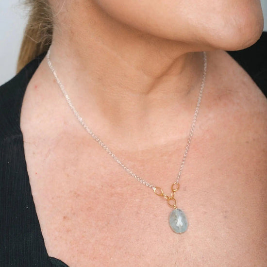 Mixed metal Gemstone Liv & B