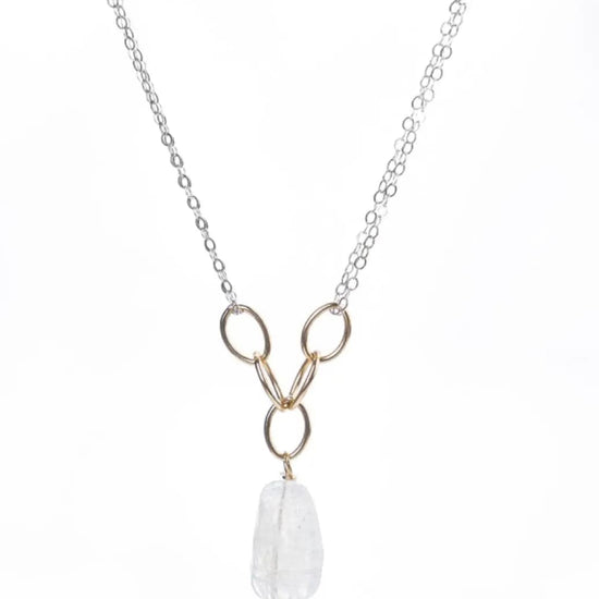 Mixed metal Gemstone Liv & B
